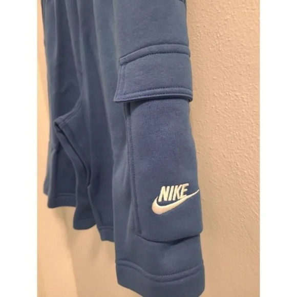 Nike Sportswear Fleece Cargo Shorts Blue Pockets Mens Size Small CZ9956-407 NWT - Picture 7 of 10